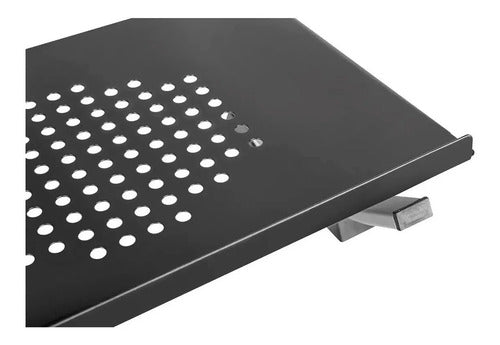 Base Para Notebook Escritorio Movil Regulable Onebox Obs1 Negro
