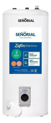 Termotanque Eléctrico Señorial Zafiro Teszp-95 80 Litros Blanco