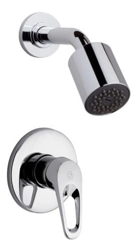 Griferia Fv Monocomando Para Ducha Fv 0108/b Cromo Plateado Cromado