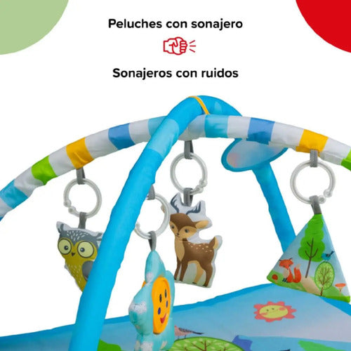 Gimnasio Interactivo Actividad Bebesit 5010cj Animal Celeste