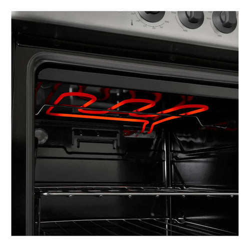 Cocina A Gas Longvie 21601gt 60cm Grafito Grill Eléctrico