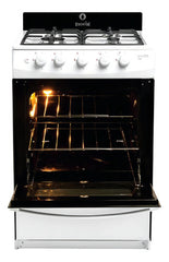 Cocina A Gas Escorial Master Style 4 Hornallas Blanca Encendido Eléctrico Blanco