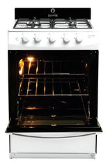 Cocina A Gas Escorial Master Style 4 Hornallas Blanca Encendido Eléctrico Blanco