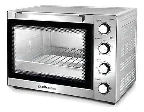 Hornito De Mesa Eléctrico Ultracomb Uc-80cin 80l Acero Inox C Gris