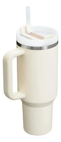 Vaso Térmico Quencher Con Capacidad De 1,18 Litros Cream Stanley Liso