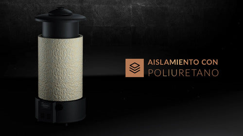 Termotanque Señorial 80 Litros Electrico Black 2.0 Negro Cta Negro