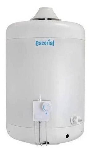 Termotanque Escorial 45 Lts Multigas Carga Superior Color Blanco