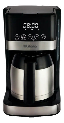 Cafetera Filtro Digital Jarra Inox 1,2l - liliana Ac935 Negro