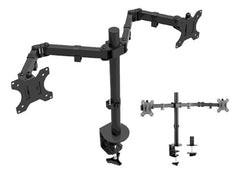 Combo Soporte Brazo Doble Monitor Notebook Onebox Lcd23+5 Cs Negro