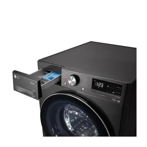 Lavarropas 12kg Aiddtm Inverter Direct Drivetm Steam Gris Oscuro