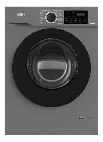 Lavarropas Bgh Inverter Carga Frontal 6kg Bwfe06s24ar Color Gris Oscuro