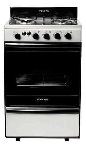Cocina Multigas Volcan 87673vm 55 Cm Acero Inox Con Luz Color Acero Inoxidable