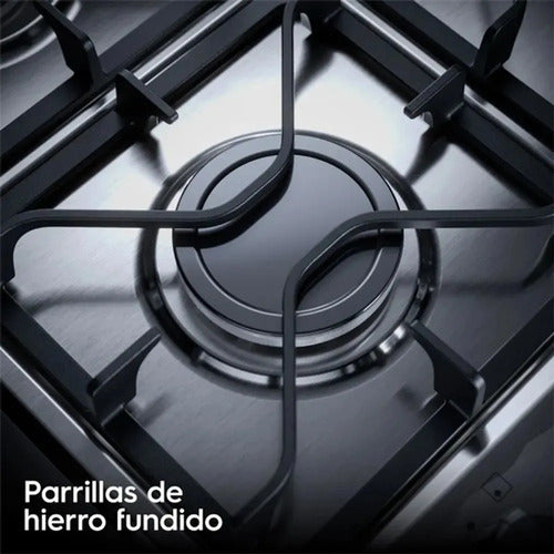 Cocina A Gas Electrolux F5edm De76cm 5 Hornallas Doble Horno