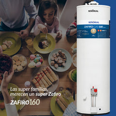 Termotanque Gas 118l Señorial Zafiro Multigas 175l/h Blanco