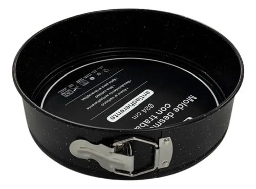 Molde Desmontable Traba Antiadherente Tortera Cocina Color Negro