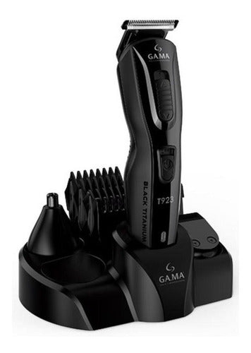 Maquina Cortar Pelo Barba Afeitadora Gama T923 Multistyler Color Negro