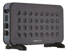 Calefactor Eléctrico Convector Con Termostato 2000w Color Negro Kanji-home Kjh-ch121