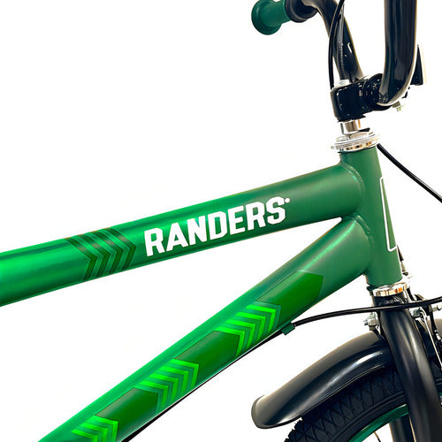 Bicicleta Infantil Randers Bke160 Rodado 16 Rueditas C/luces Color Verde Tamaño Del Cuadro 16