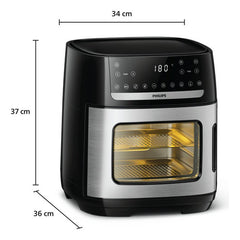 Horno Freidora De Aire Philips Ai551/07 12l Airoven Negro