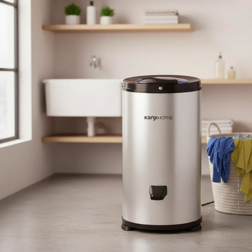 Secarropas Centrífugo Eléctrico Kanji Tambor Acero Inox 3kg 2800rpm Gris