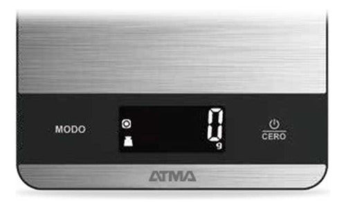 Balanza De Cocina Atma Bc24s0a Pesa De 1g A 3kg Lcd
