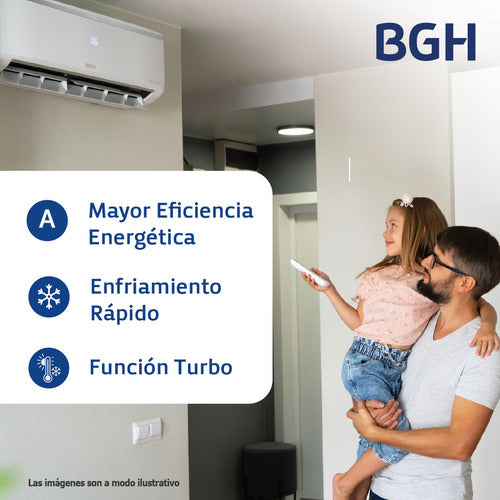 Aire Acondicionado Split Bgh Bs26wchu Frío/calor 2550w/2450w Color Blanco