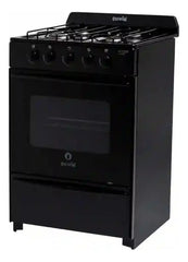 Cocina A Gas Natural Escorial Master Black Valvula Seguridad Negro