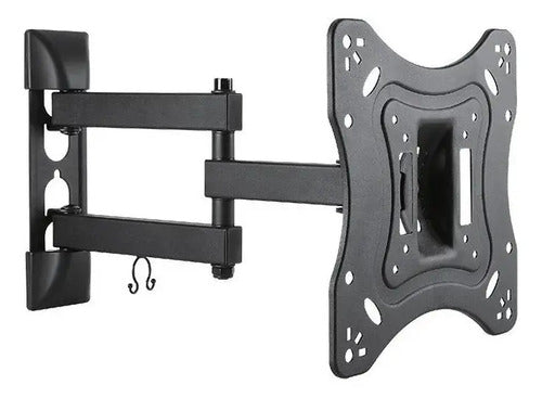 Soporte Tv Led/lcd Onebox Movil De Pared Doble Brazo 23 A 43 Color Negro
