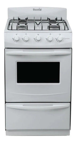 Cocina A Gas Escorial Candor S2 Color Blanco Gas Natural