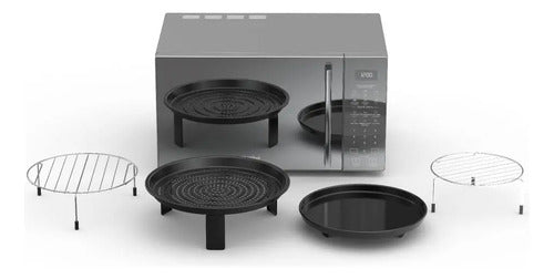 Microondas Whirlpool Wcollection Con Air Fry 29 Lts - Silver
