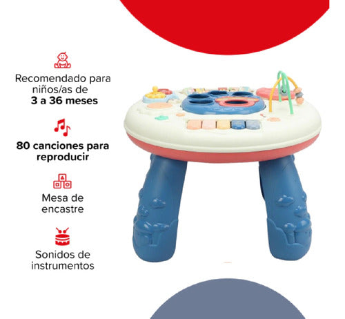 Mesa Actividades Didactica Ludica Para Bebes Bebesit 2006 Cs Azul Claro