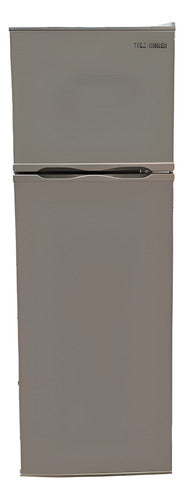 Heladera Telefunken Tfk-hd140 Silver 140lts R600a Clase A Gris Oscuro