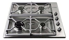 Florencia 6748i Anafe Empotrable Acero Inox Gas 4 Hornallas Color Acero Inoxidable