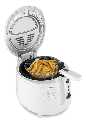 Freidora De Aceite Atma Df5318p Con Cesta Extraíble Blanco 50 Hz/60 Hz