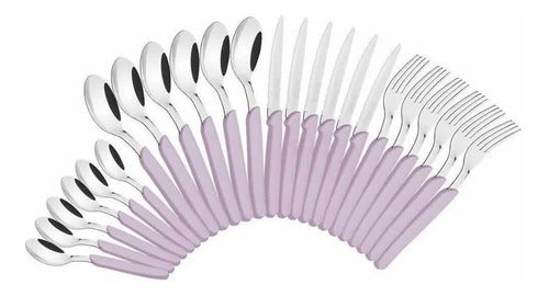 Cubiertos Tramontina Juego De 24 Piezas Carmel Lila