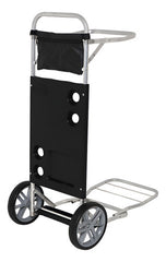 Carrito Playero Aluminio Playa Porta Reposeras Sombrilla Bel Negro