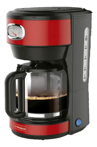 Cafetera De Filtro Westinghouse Rojo Retro 1.25 Lts 1000w