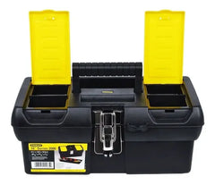 Caja De Herramientas Stanley 16  Series 2000 De Plástico 20.6cm X 40.3cm X 18.1cm Negra Y Amarilla Negro/amarillo
