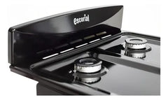 Cocina Negra Escorial Candor S2 Black 4 Hornallas Visor Y Parilla Gas Natural Negro