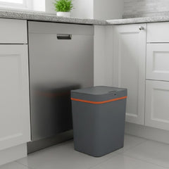 Cesto De Basura Con Sensor Inteligente Vivendi 51303 De 15l Gris