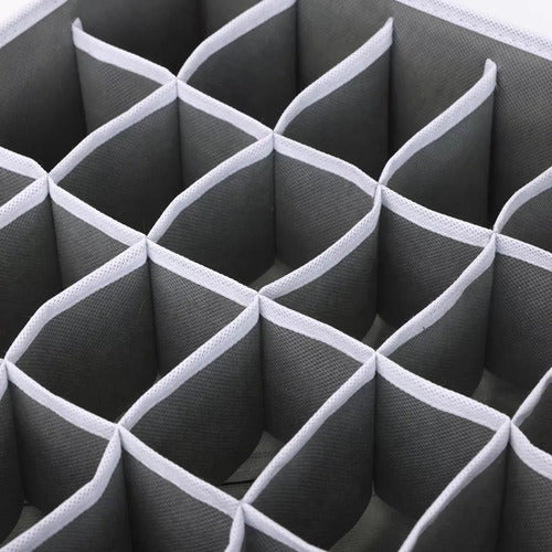 Set Por 4 Organizadores De Cajones Vivendi Ropa Interior Gris