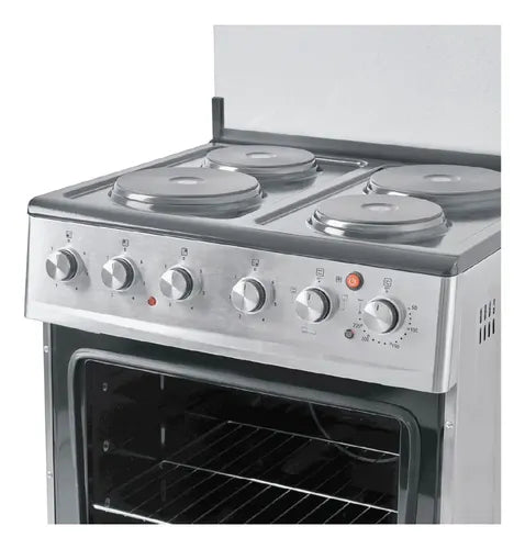 Cocina Electrica Kanjiblack 60cm Kjh-ekxl01v Plateado