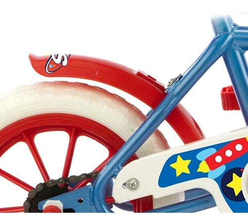 Bicicleta Infantil Rodado 12 Stark 6016 Space Varon Tio Musa Azul