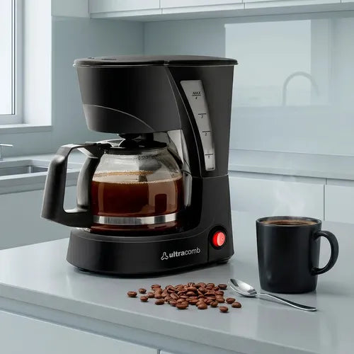 Cafetera Ultracomb Ca-2203 Filtro Permanente Antigoteo Negro