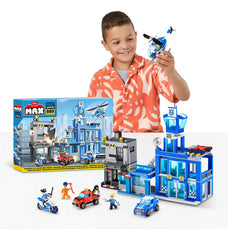 Bloques Para Armar Zuru Max Police Adventure 7645 889 Mega Estacion