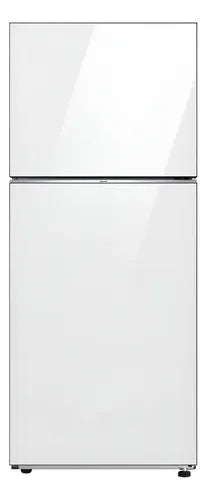 Heladera Con Freezer Inverter Samsung Bespoke Rt47cb664212b3 Color Clean White Con Capacidad De 457l