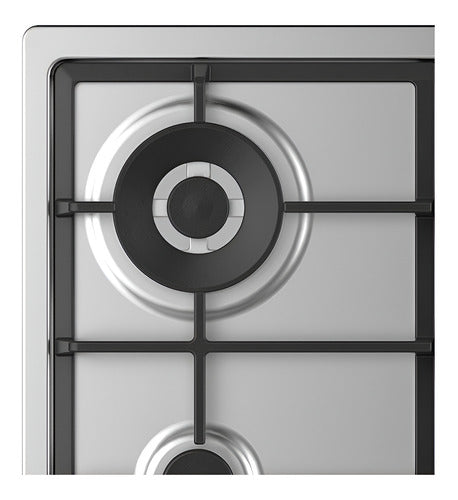 Combo Candy Horno Electrico Fcp605x + Anafe A Gas Chg6brwpx Plateado