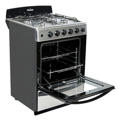 Cocina Multigas Florencia 5538 Acero De 4 Hornallas Clase A Color Acero Inoxidable