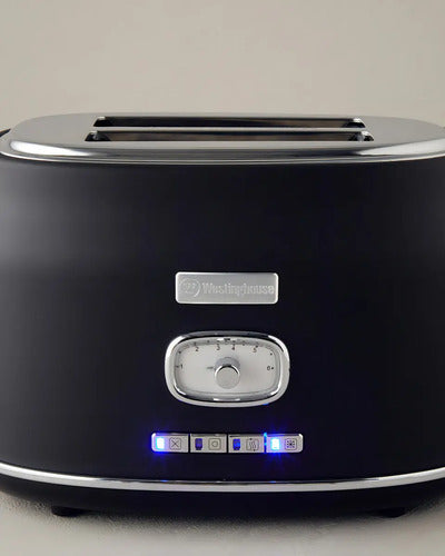 Tostadora Westinghouse Retro Tm800-03 Negra Color Negro