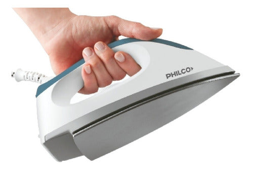 Plancha Seca Philco Psp1217pi 1200w Suela Antiadherente Color Blanco